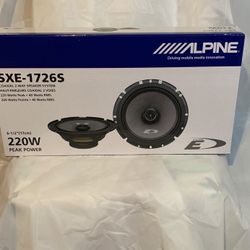 Alpine 6.5” 2 Way Speakers 