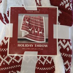 Beautiful Holiday Throw - Has Hole 