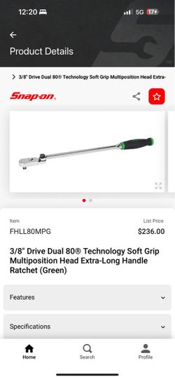 3/8 Snap on drive dual 80 ratchet