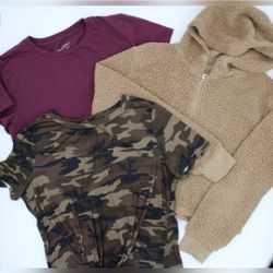 Juniors Size Small 3-Piece Fall Top Bundle – Cotton On, Shein & Universal Thread