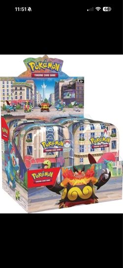 Sealed Display of 10x Lumiose City Pokemon Mini Tins Display - 20 Packs IN HAND