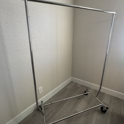 Chrome Garment Rack – Extendable – $25