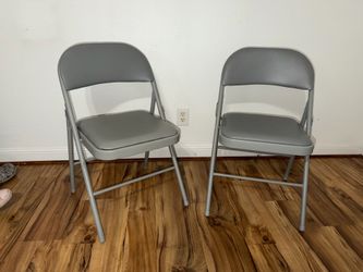 Metal folding chairs