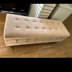 Pink Storage Bench 