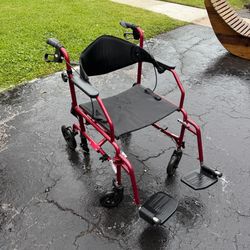 Medline Combination Rollator Transport Wheelchair