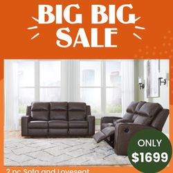 2 Pc Sofa And Loveseat