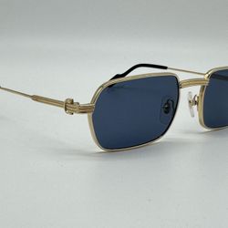PREMIERE C DE CARTIER FULL RIM GOLDEN SUNGLASSES CT0463S 003 100% GENUINE ~$1425
