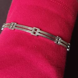 Unisex Sterling Silver Bracelet Stamped .925 Italy Nice & Solid  $60 Firm!