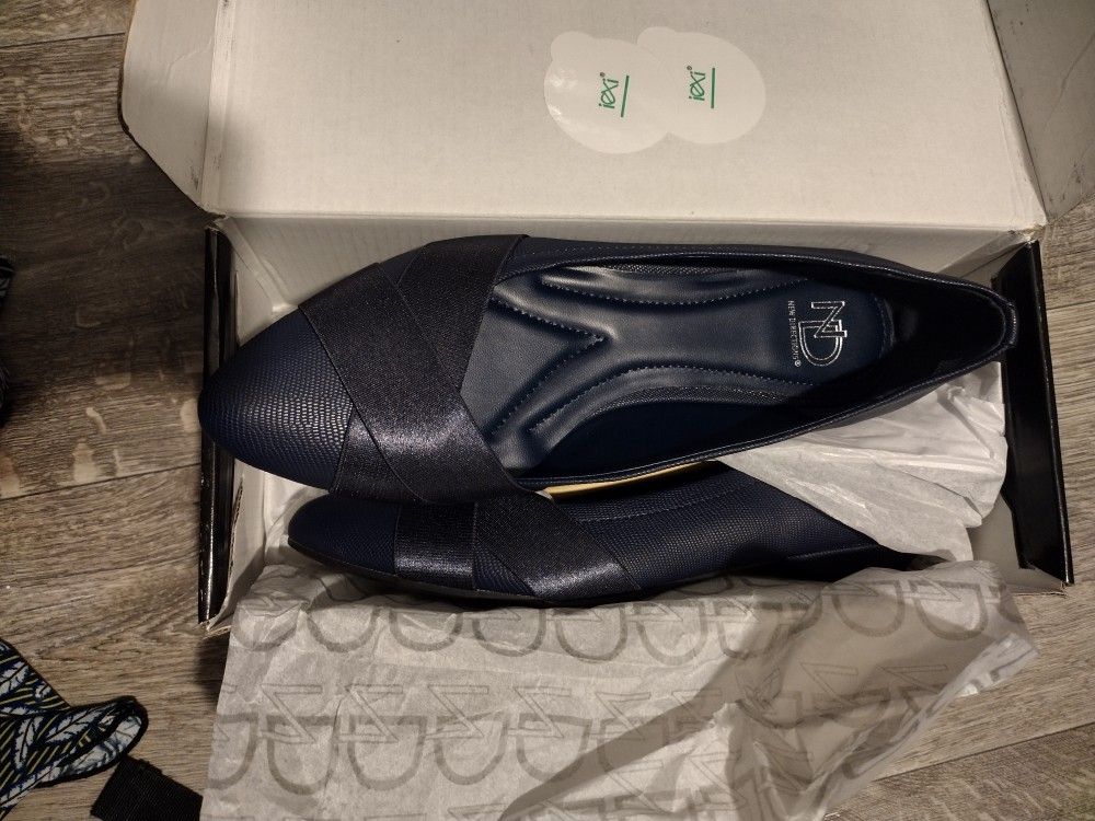 Navy Blue Women Flats 9M