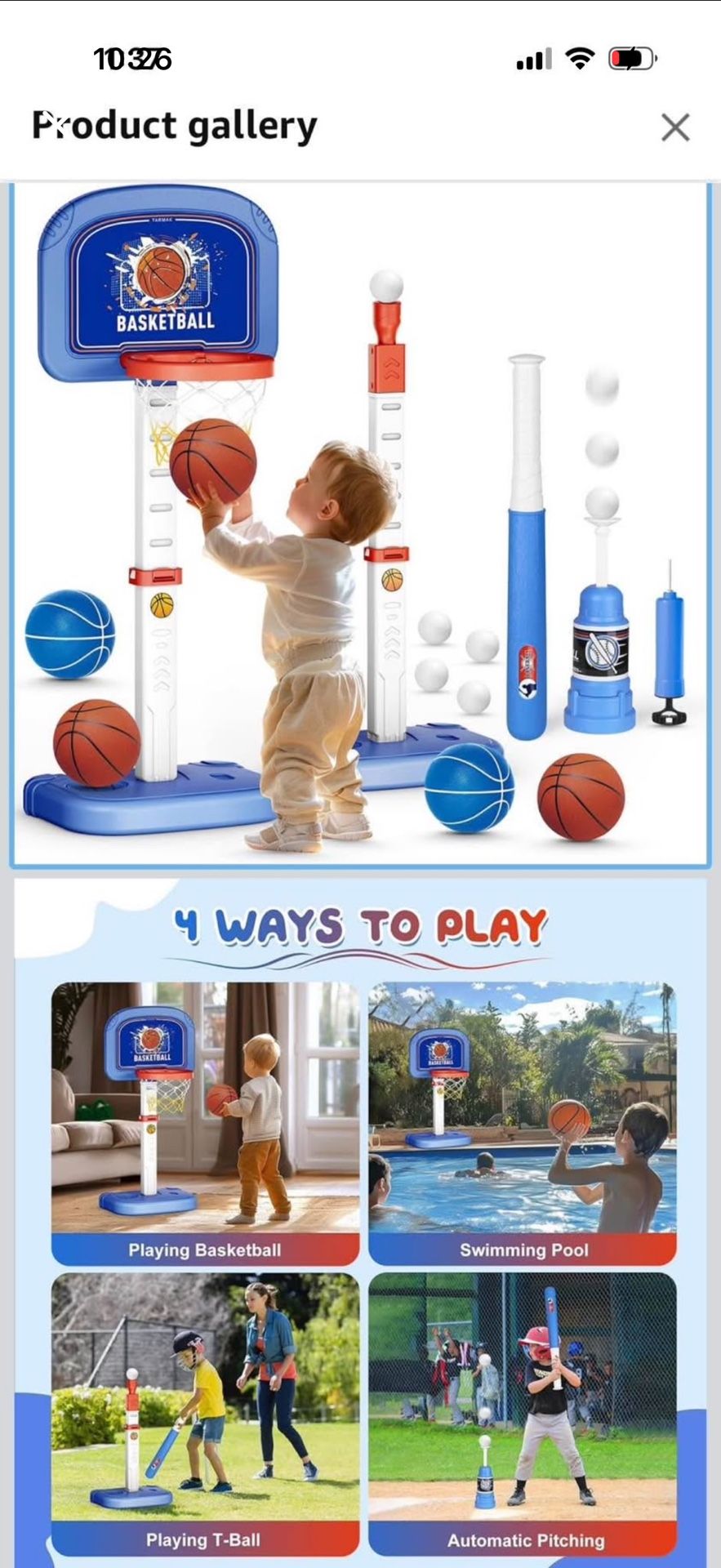 BASKETBALL SET. ... 3 in 1 basketball hoop