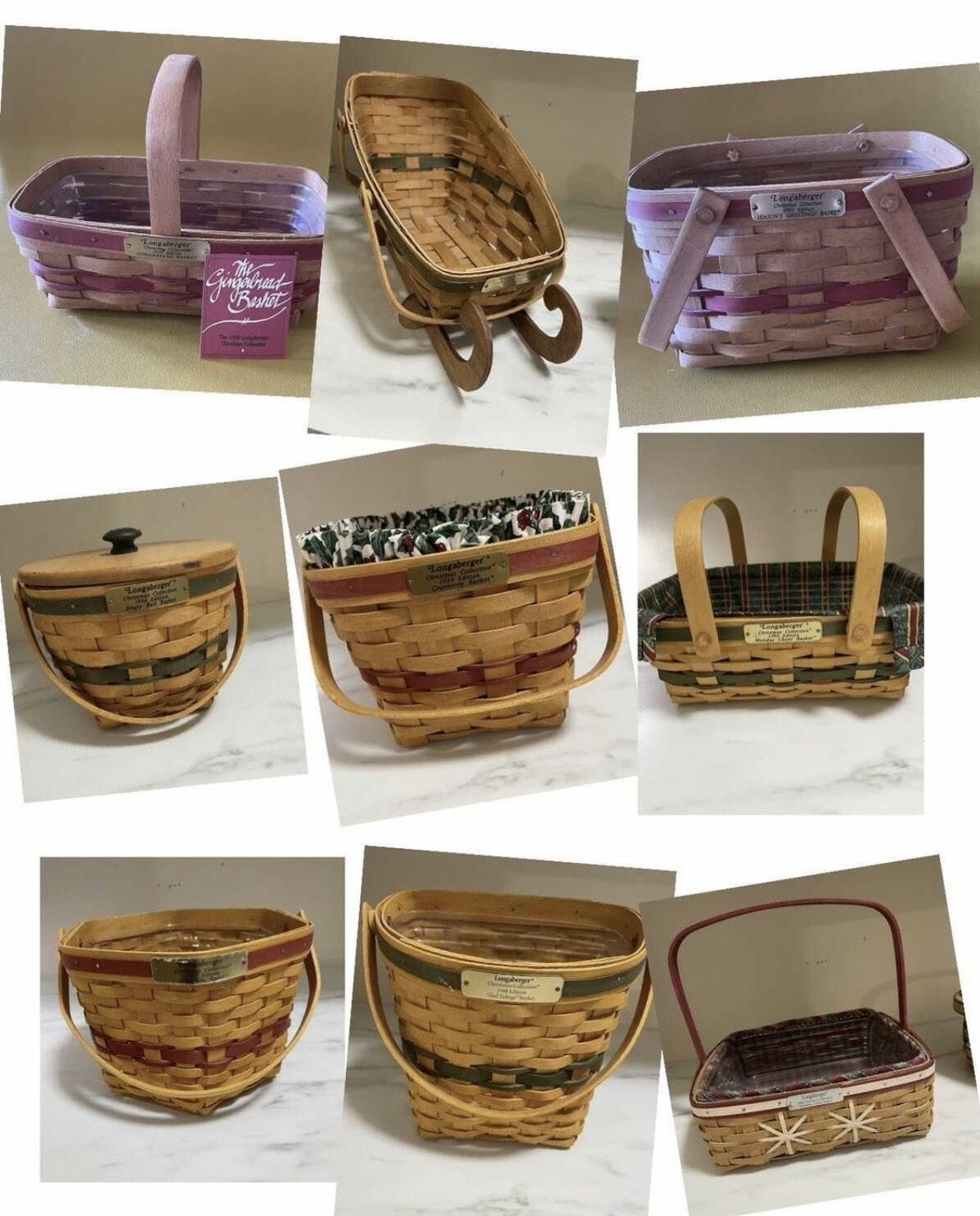 Christmas Longaberger Baskets-all 9 for $110!! Available Until December 1!!!