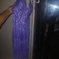 Dress Sequin Purple 