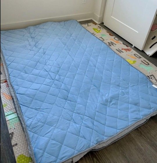 Japanese Floor Mattress Futon Mattress, Full Size Quilted Bed Mattress Topper, Foldable & Portable Tatami Mat Sleeping Pad