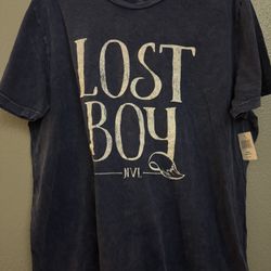 Disney Parks Peter Pan Lost Boy Blue T-Shirt XXL 100% Cotton Adult Unisex