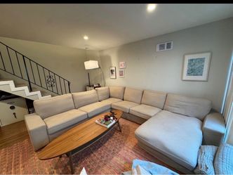 FREE! 11’x9’ Large Tan Sectional Sofa with Chaise Move today or tomorrow!!