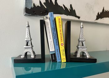 Eiffel Tower book ends 