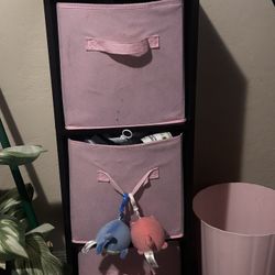 Cubbies With Decorative Boxes 