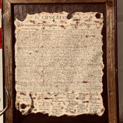 🇺🇸Declaration Of Independence  Handmade