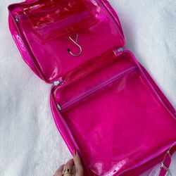 ✨Y2K NEON PINK PVC TRAVEL CASE NEON PINK BAG SOPHIA JOY CONAIR PINK BAG ✨