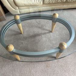4 Glass Top Coffee Table