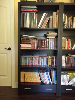 Brown book shelfs still IN BOX BRAND NEW