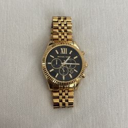 Michael Kors Lexington Gold-Tone Chronograph Watch