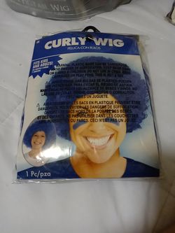 Curly wig BLUE