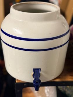 Stoneware water dispenser for 5 gallon bottles