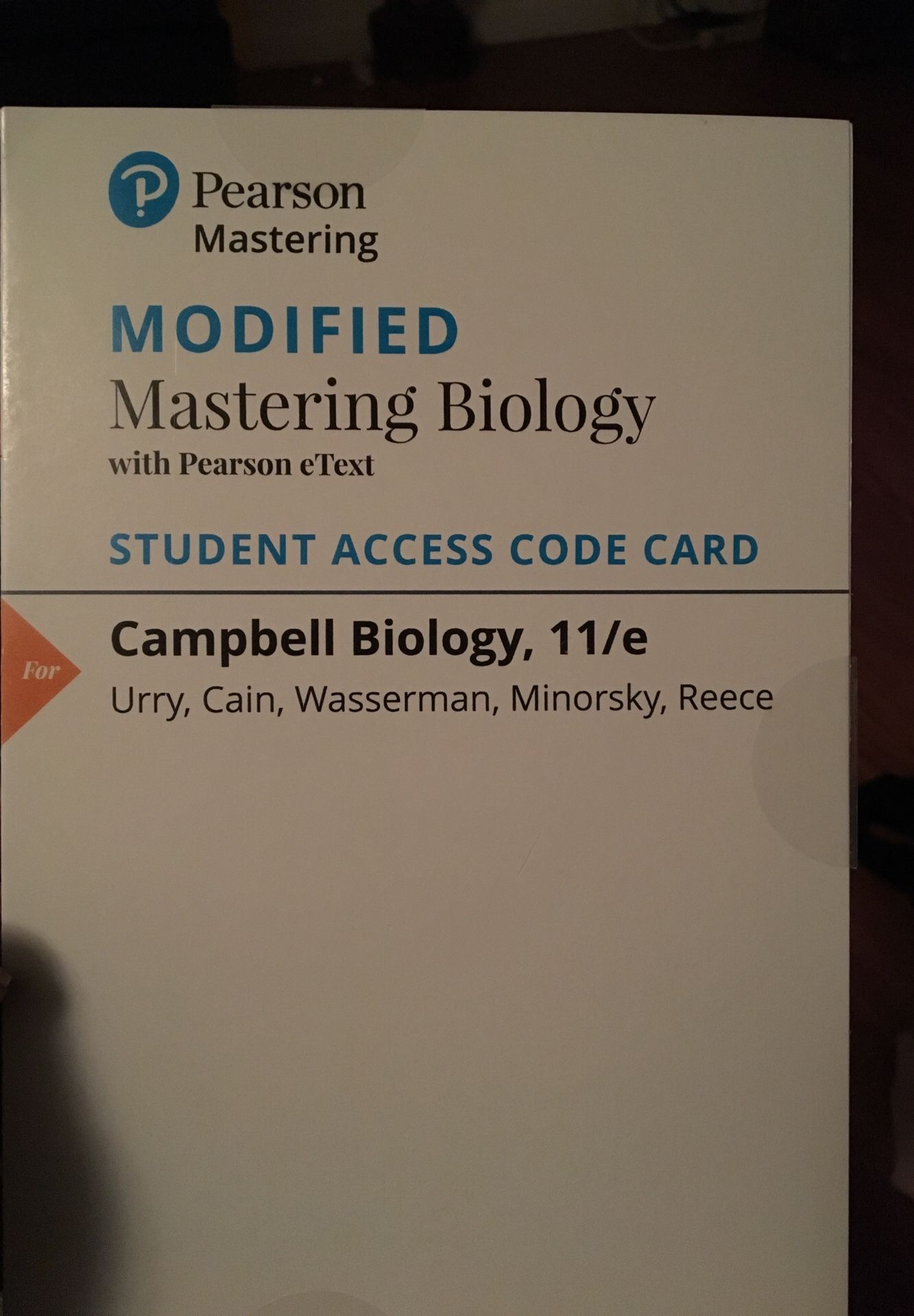 Campbell biology Modified Mastering Biology with Pearson eText Access code