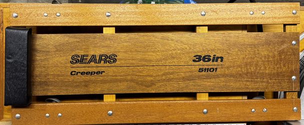 Vintage Sears Wooden Mechanic’s Creeper