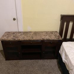 Furniture tv stander with glass doors