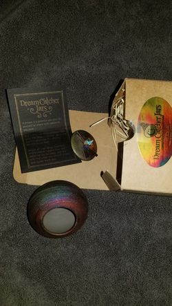 RAKU Dream Catcher Jar by artist Jeremy Diller
