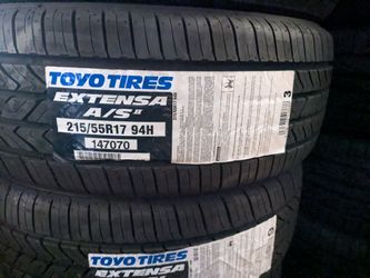 215/55/17 Toyo Extensa AS II - New Tires