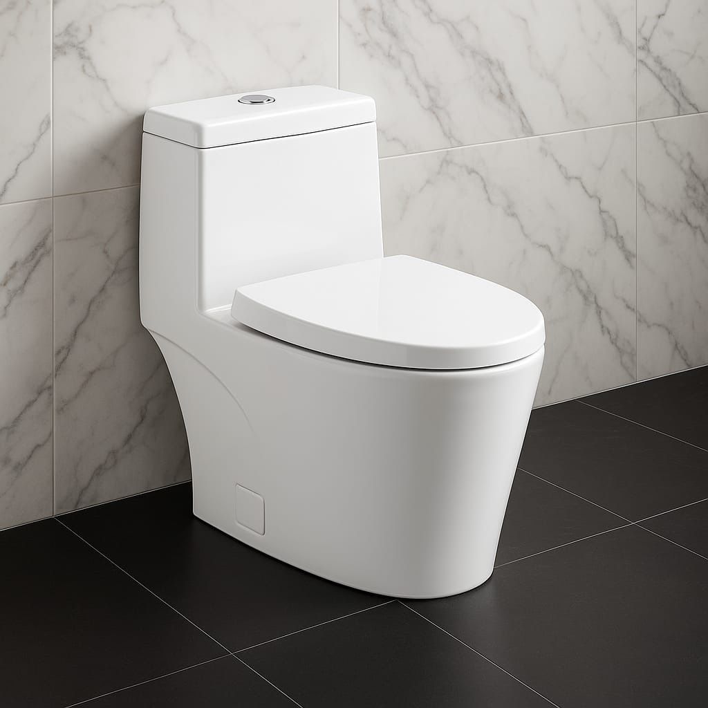 New Toilet. Bathroom Vanity