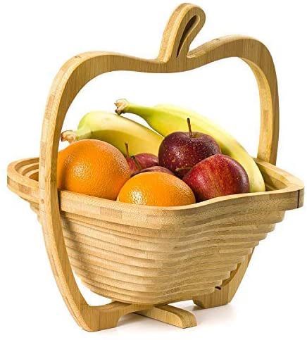 Dried Fruit Apple Tray, Trivet, and Fruit Basket