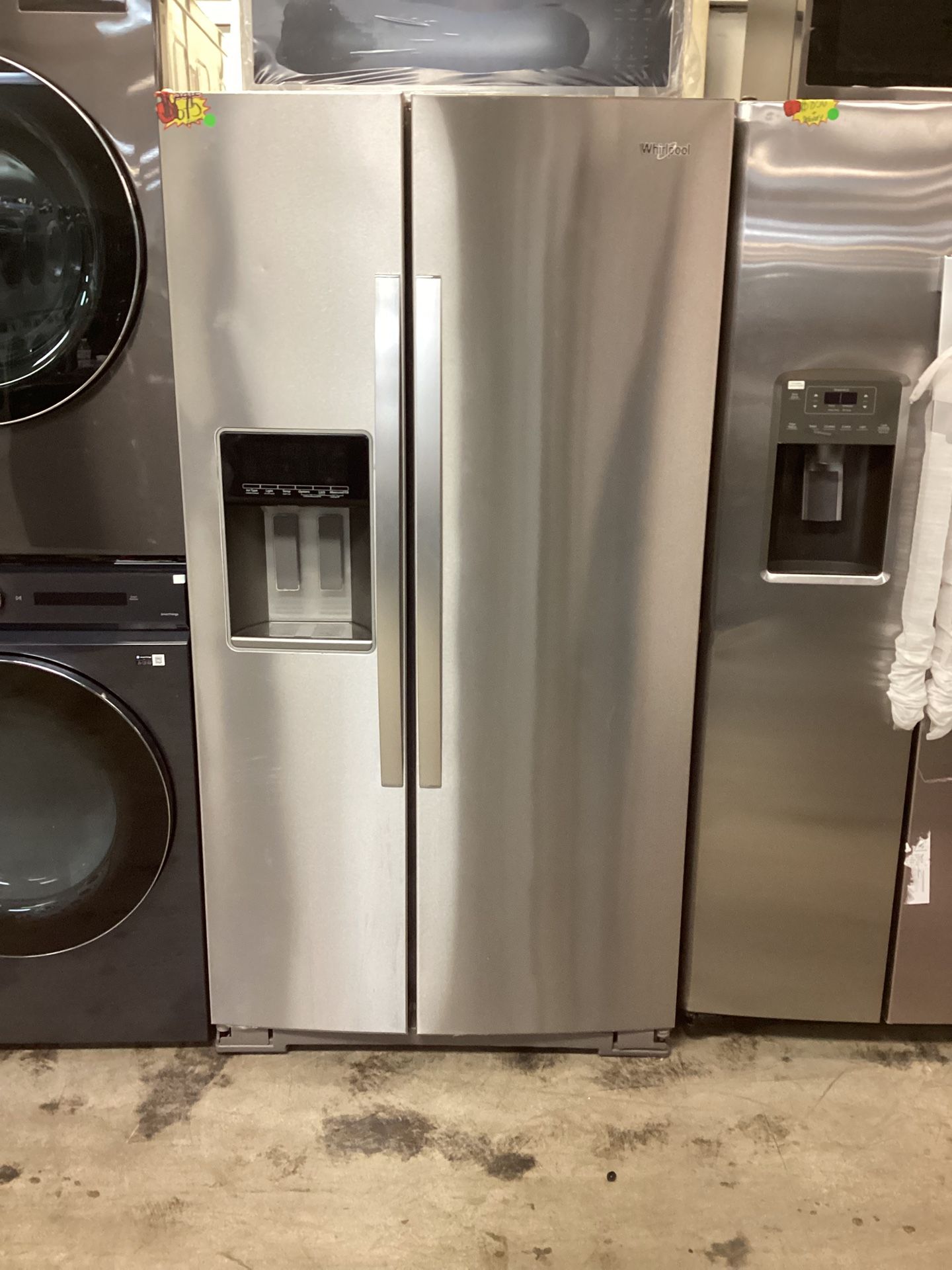 Whirlpool Refrigerator Counter Depth 36” Width/24” Depth/70” Height