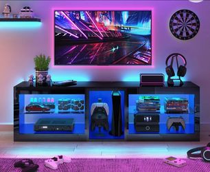 3 piece nightstand  & TV stand led lights