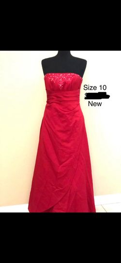 Women’s dress, new, size 10 red