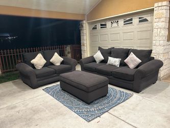 Free Delivery 🚚 Gray Couch Set/ Sala Color Gris