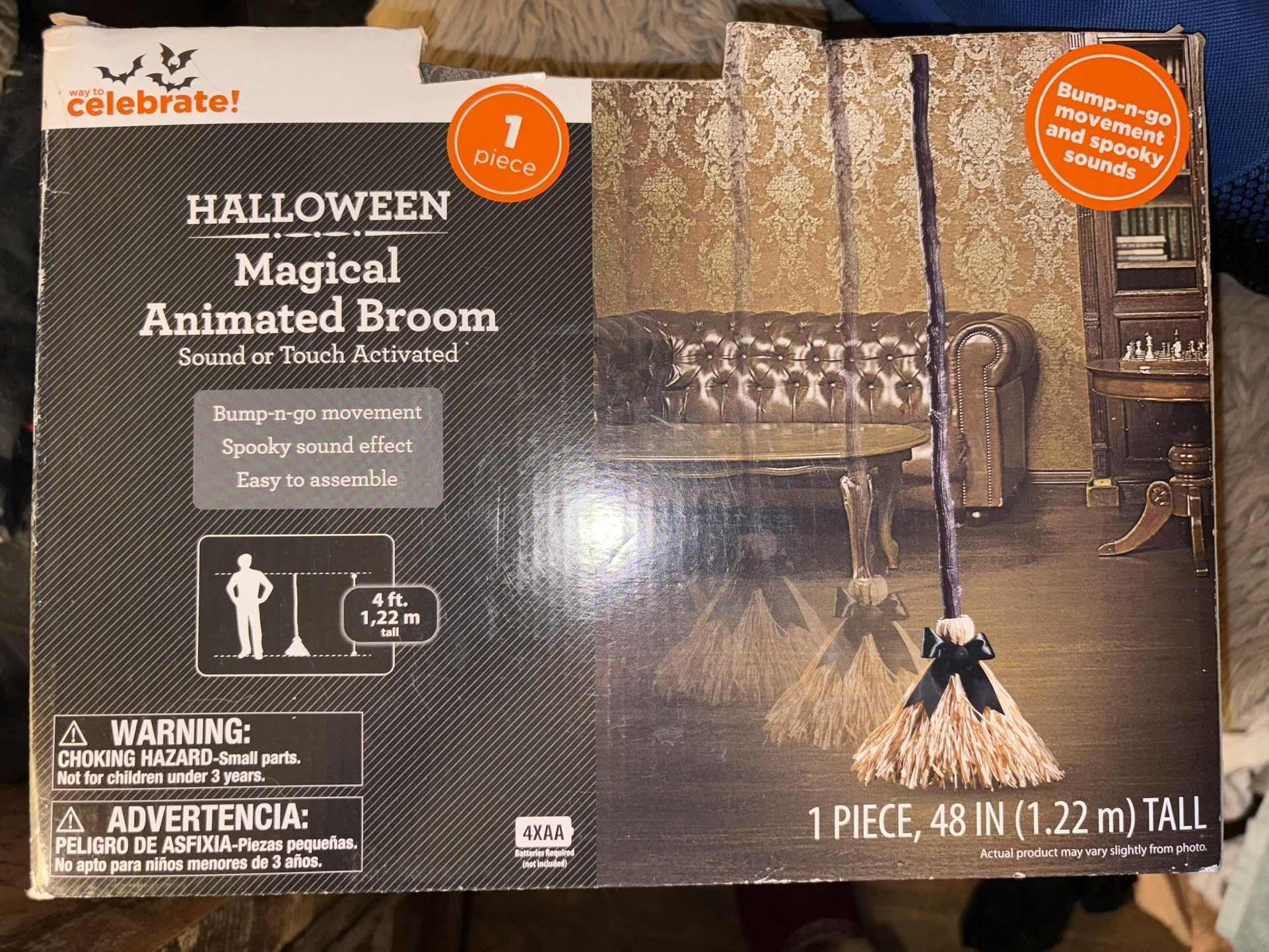 New In Box. Animated Broom W/sounds.