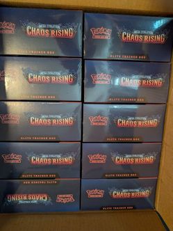 Pokemon TCG Chaos Rising ETB Case