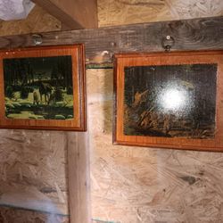 Vintage Deer Painting Wall Hangings