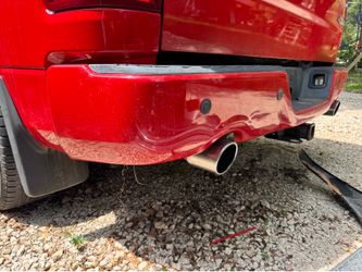 2009-2018 Dodge Ram 1500 OEM Rear Red Complete Bumper W/Sensors