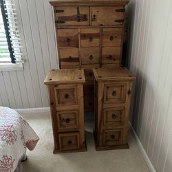 Dresser With Side Tables
