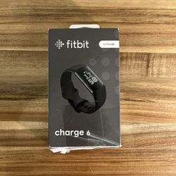 Fitbit Charge 6 Black Activity Tracker GPS Heart Rate AMOLED w/ Charging Cable
