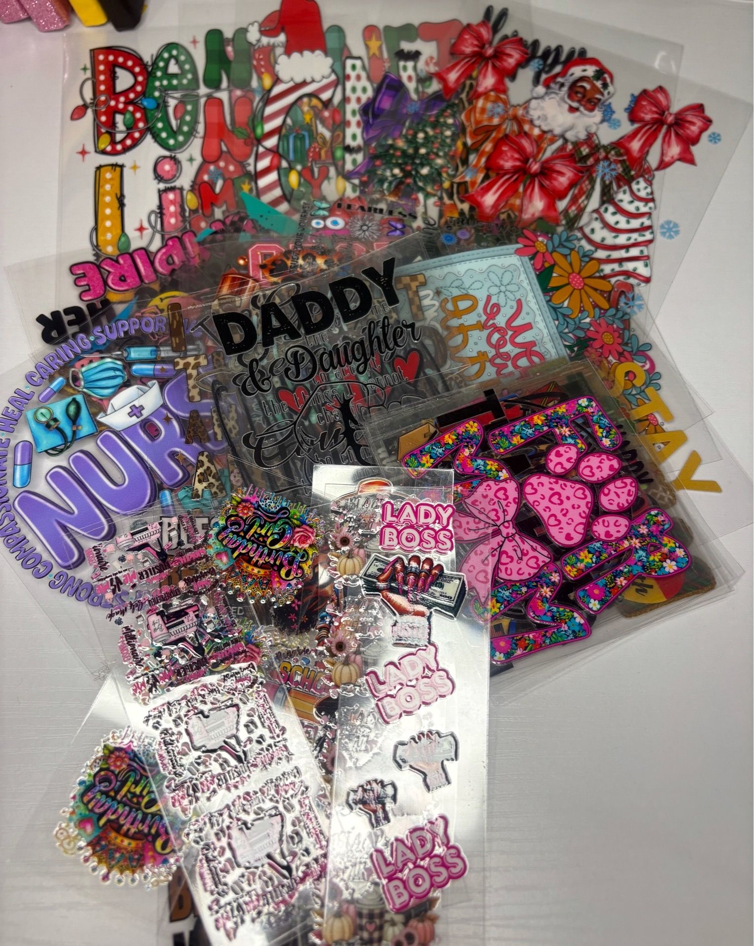 Uv dtf decals