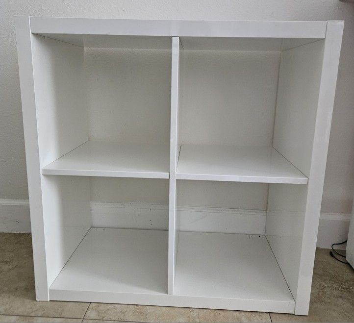 Ikea Kallax Four-Cube Storage Organizer Glossy White