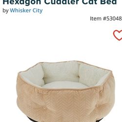 NEW Chevron Hexagon Cuddler Cat Bed ** Retails For $25 An Absolute Steal @$12!!**