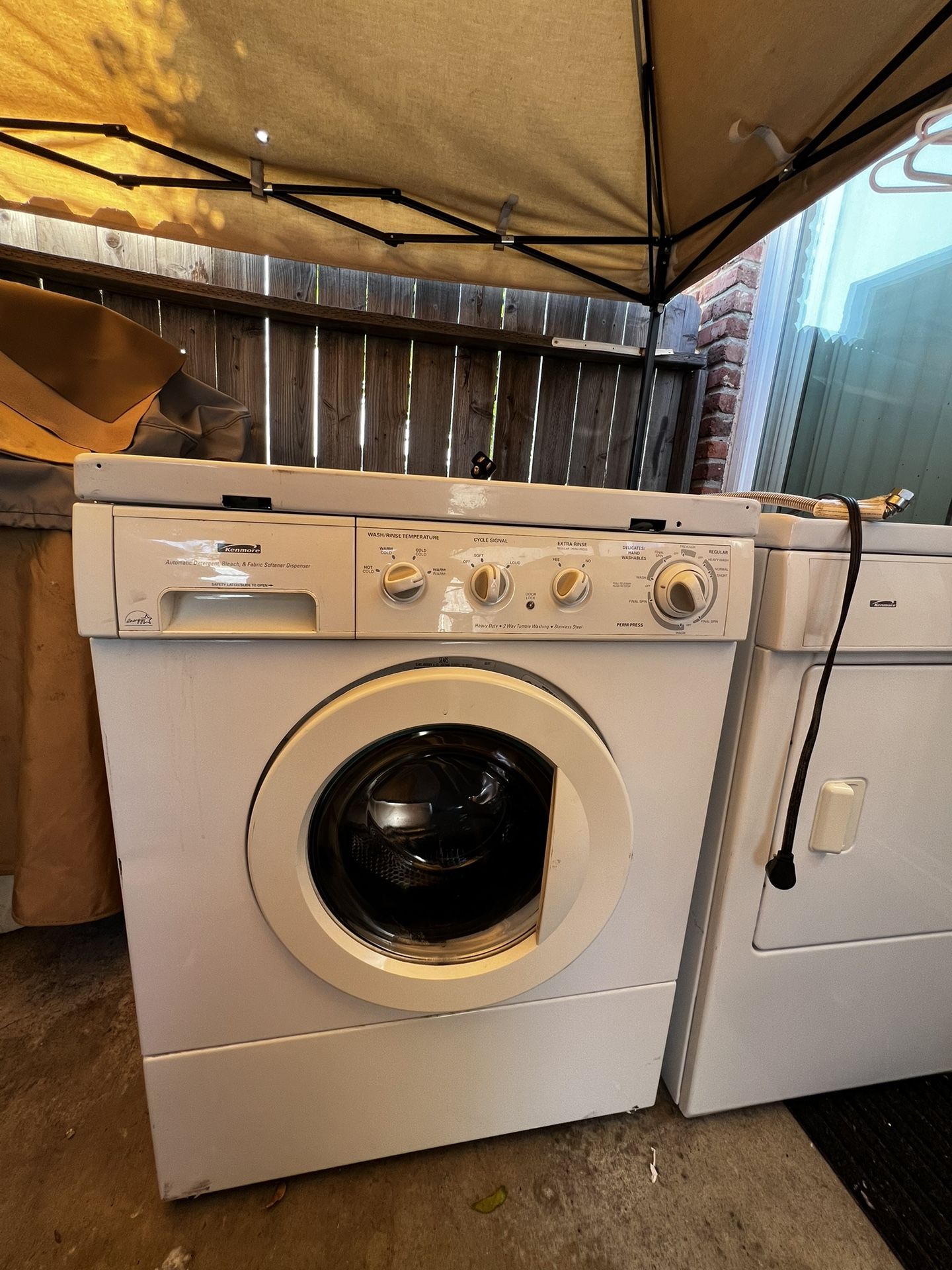 washer and dryer