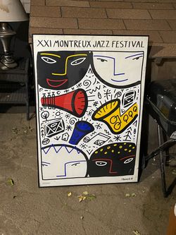 XXI Montreux Jazz Festival 1987 Framed Poster